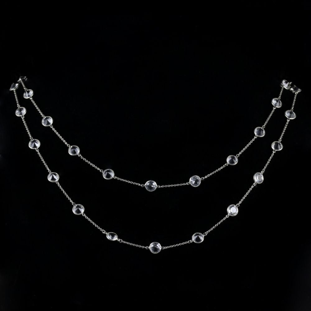 Antique Art Deco Paste Necklace Circa 1930