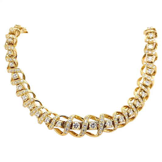 Gold and Diamond Necklace