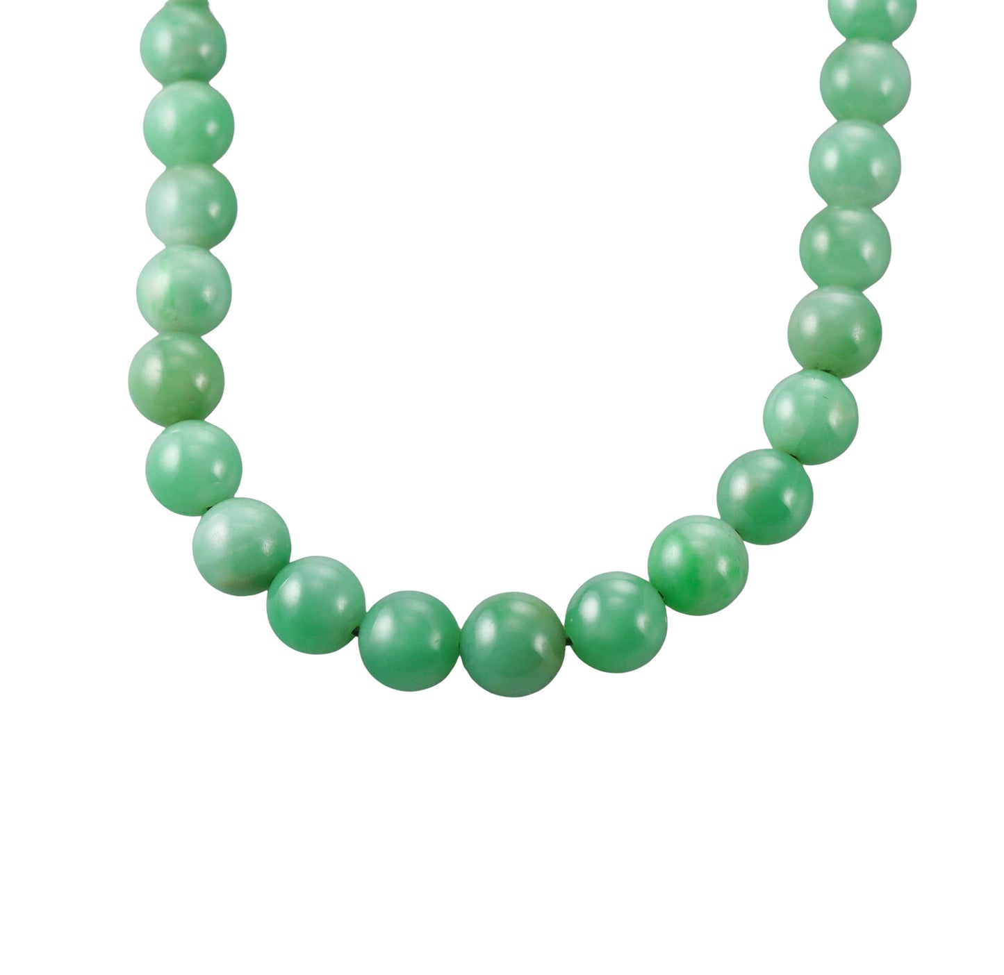 Buccellati Jade Bead Diamond 18k Gold Necklace