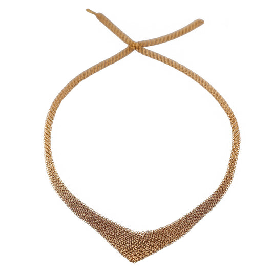Tiffany & Co Elsa Peretti 18k Gold Mesh Scarf Necklace