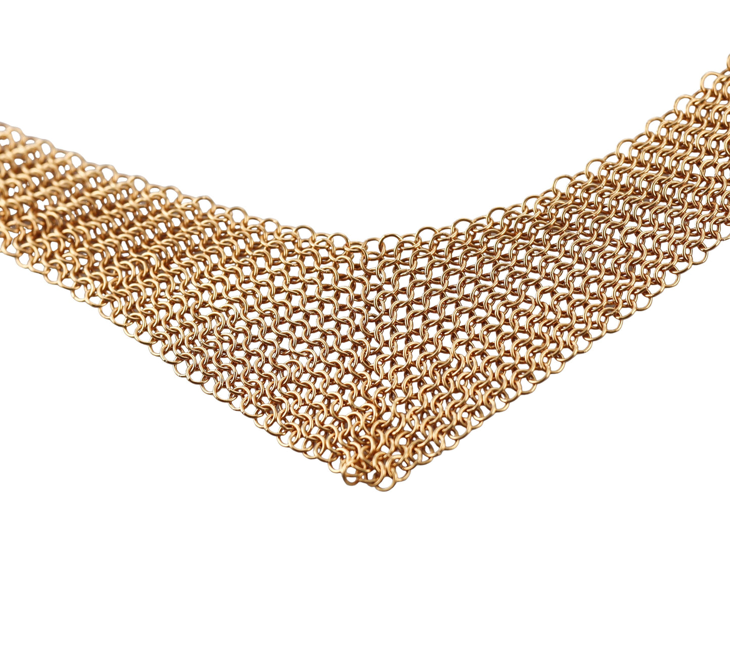 Tiffany & Co Elsa Peretti 18k Gold Mesh Scarf Necklace