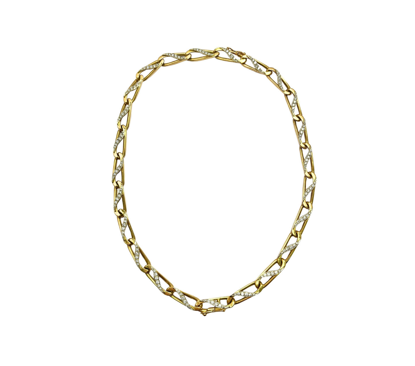 Bvlgari 18k Gold and Diamond Convertible Necklace and Bracelet
