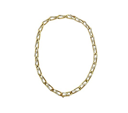 Bvlgari 18k Gold and Diamond Convertible Necklace and Bracelet